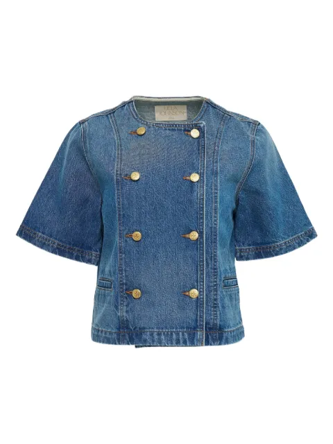 Ulla Johnson double-breasted short-sleeve jacket