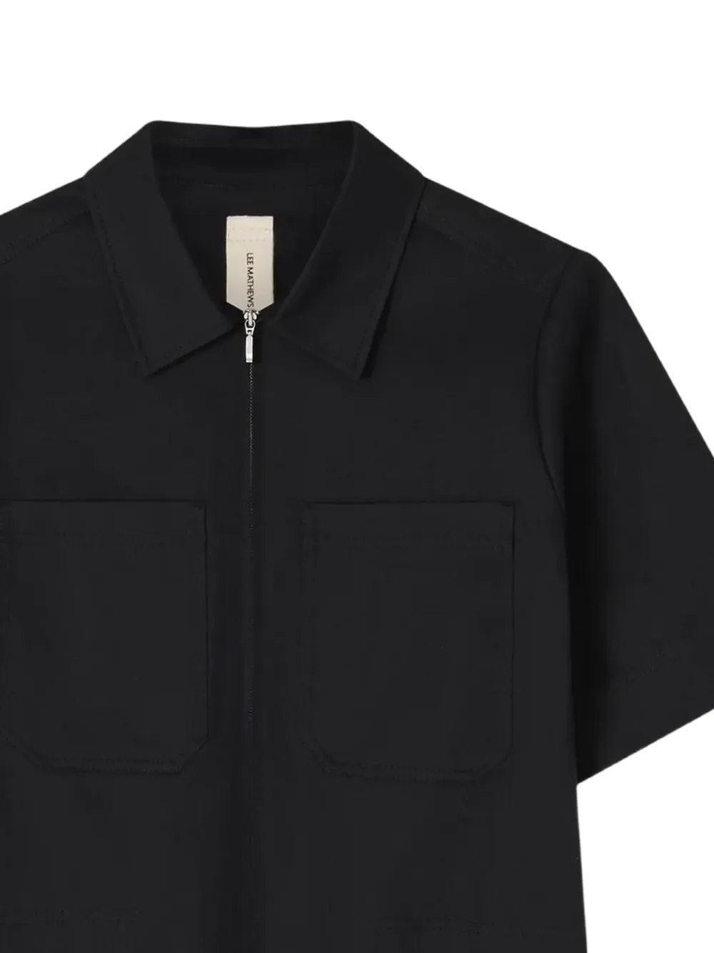 Lee Mathews Drill mini-jurk met rits - Zwart