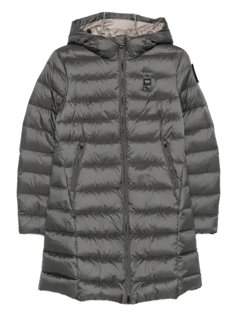 Blauer Gesteppter Agnes Mantel