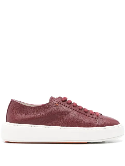 Santoni lace-up platform sneakers 