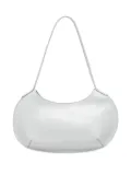 BY FAR Rachel crescent leather tote bag - White