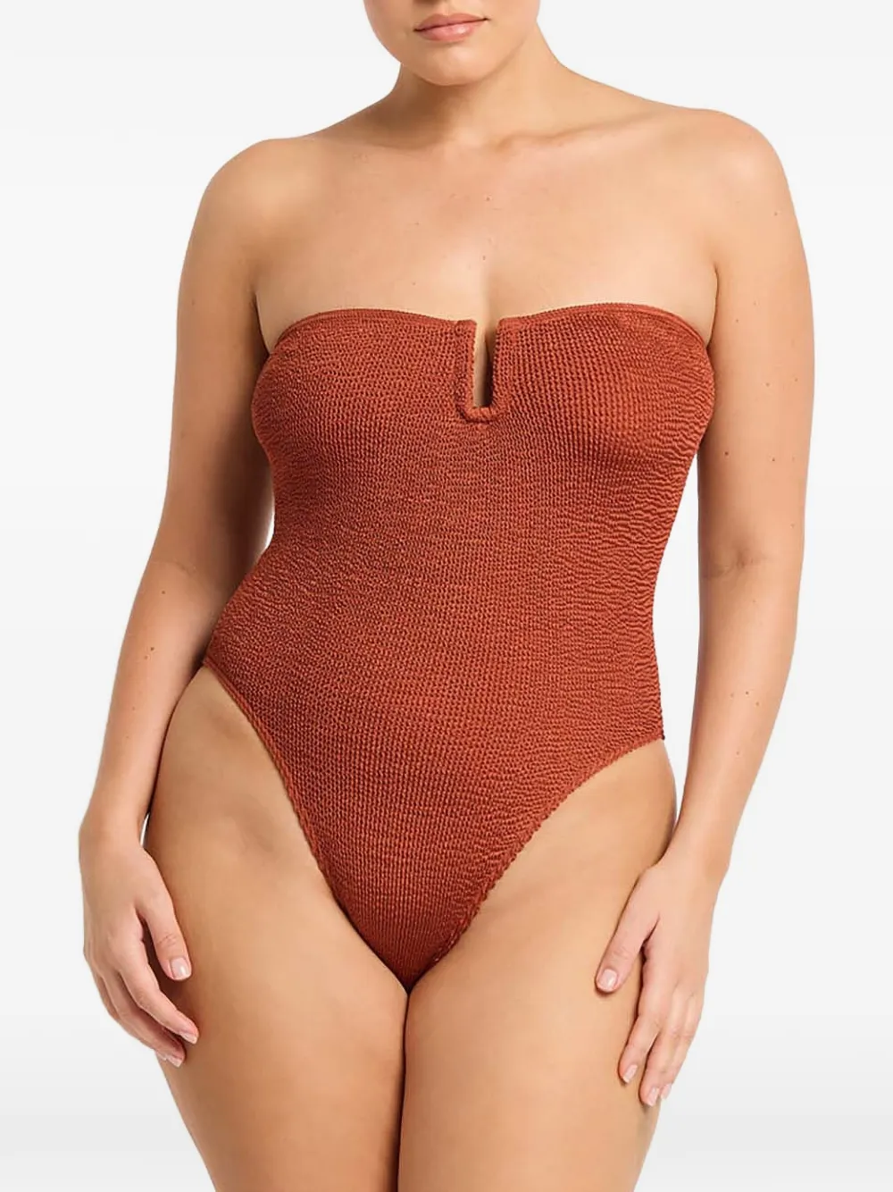 Bond-eye Blake strapless badpak Oranje