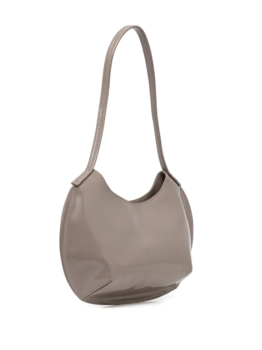 BY FAR medium Horner leather shoulder bag - Grijs