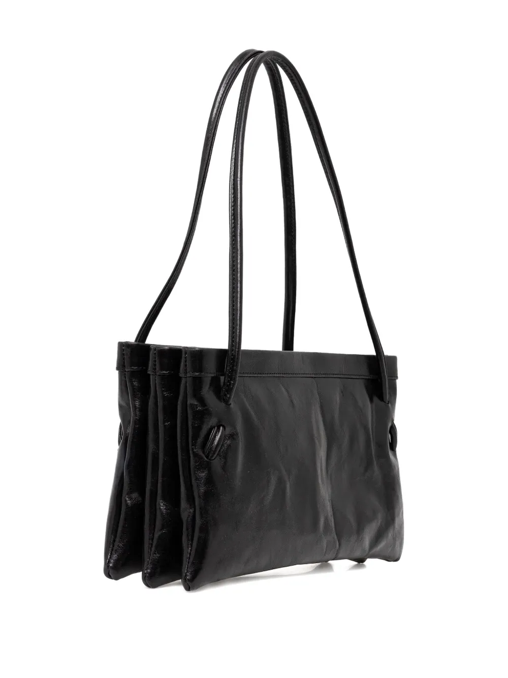 BY FAR Hannah tote bag - Zwart