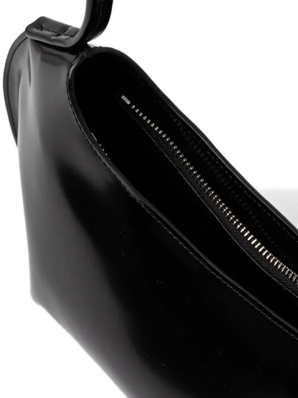 BY FAR Horner レザー ショルダーバッグ M | ブラック | FARFETCH JP