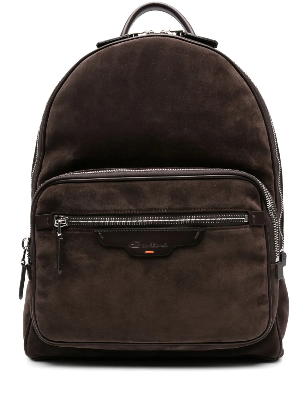 suede leather backpack