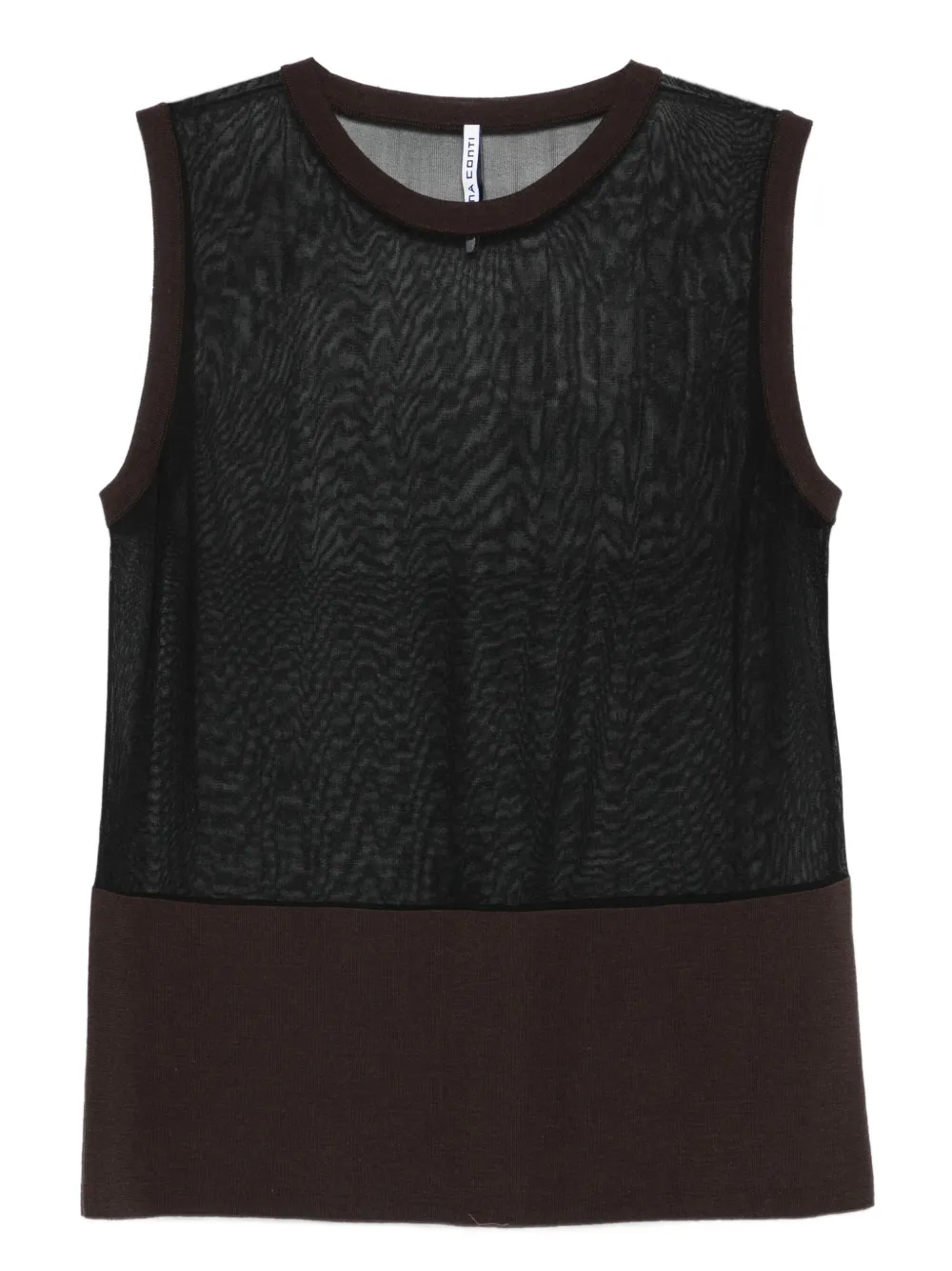 mesh-panel tank top