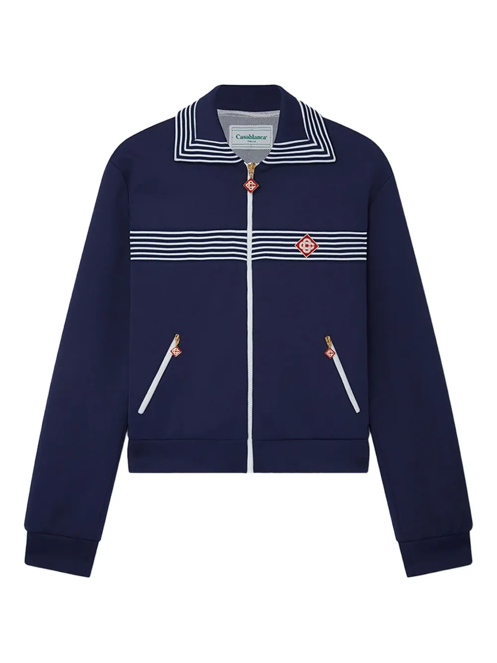 Casablanca striped-panel jacket | Blue | Image 1