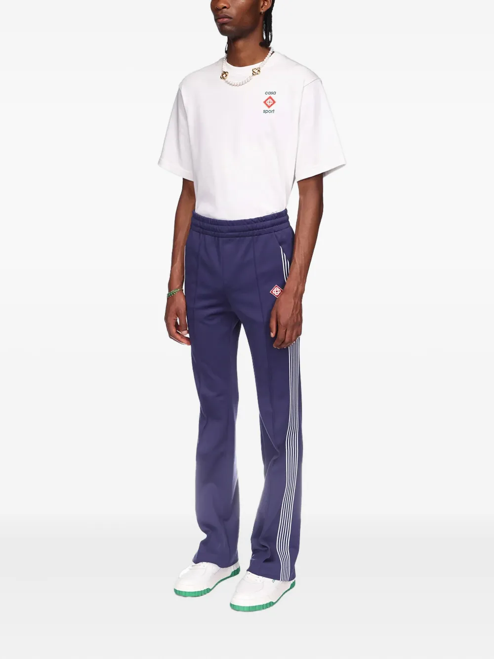 Casablanca Trainingsbroek met zijstreep - Blauw
