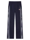 Casablanca side-stripe logo trousers - Blue