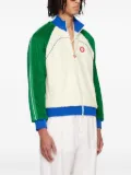 Casablanca colour-block fleece jacket - White