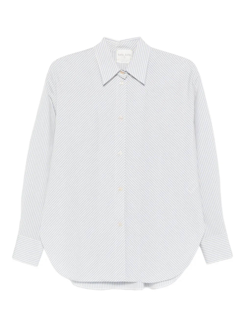 Forte Forte Camicia a righe in cotone - Blu