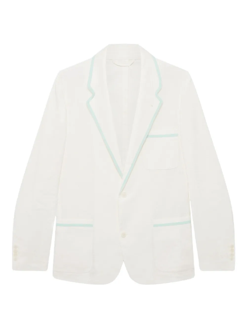 Casablanca contrast-piping jacket | White | Image 1