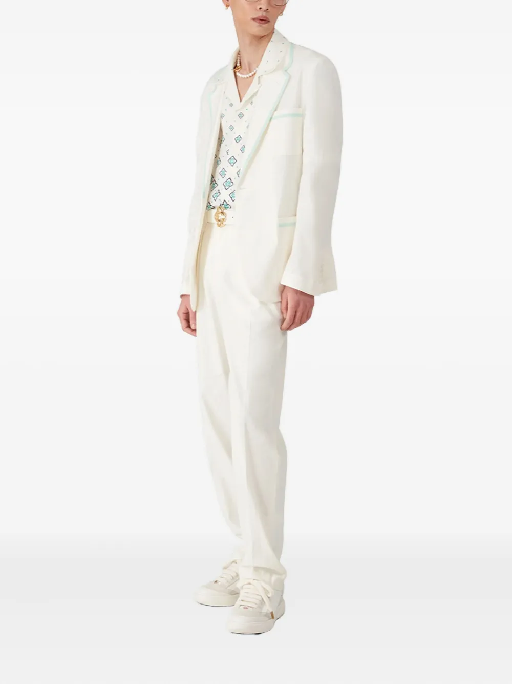 Casablanca contrast-piping jacket | Blazers | Image 2