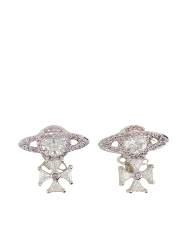 Vivienne Westwood Mila Orb ピアス | シルバートーン | FARFETCH JP