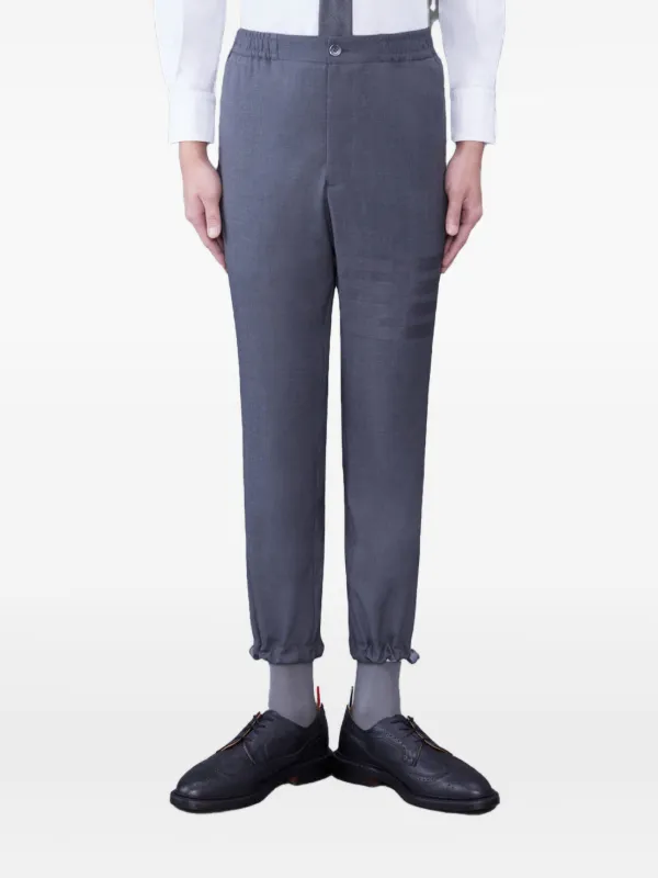 Thom Browne グレイトラウザー　パンツ Thom Browne ストライプディテール イージーパンツ | グレー