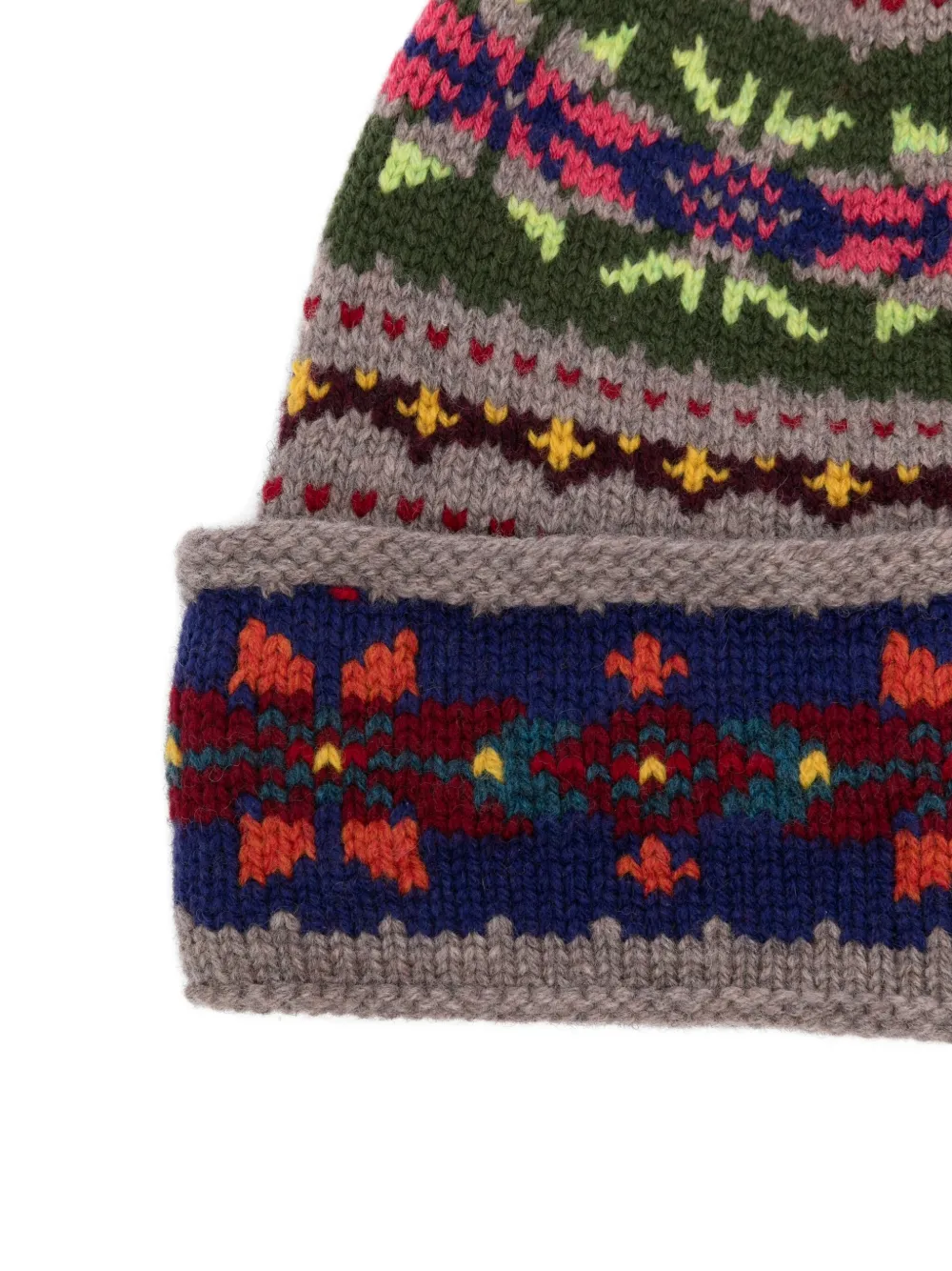 Polo Ralph Lauren Fair Isle beanie Grijs