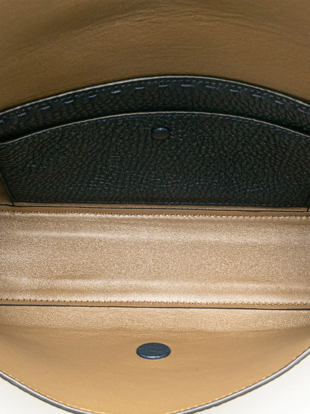 Pre-owned Fendi 2000-2010 Leather Selleria Baguette Satchel