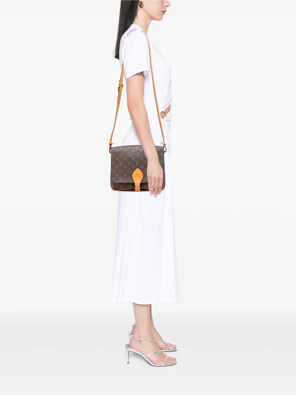 Louis Vuitton Pre-Owned 1994 Monogram Cartouchiere GM crossbody bag | Pre-Owned | Image 2