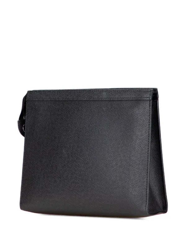 ルイヴィトン ヴォワヤージュ クラッチバッグ タイガ レザー ブラック Louis Vuitton Pre-Owned 2021-2025 タイガ ポシェット