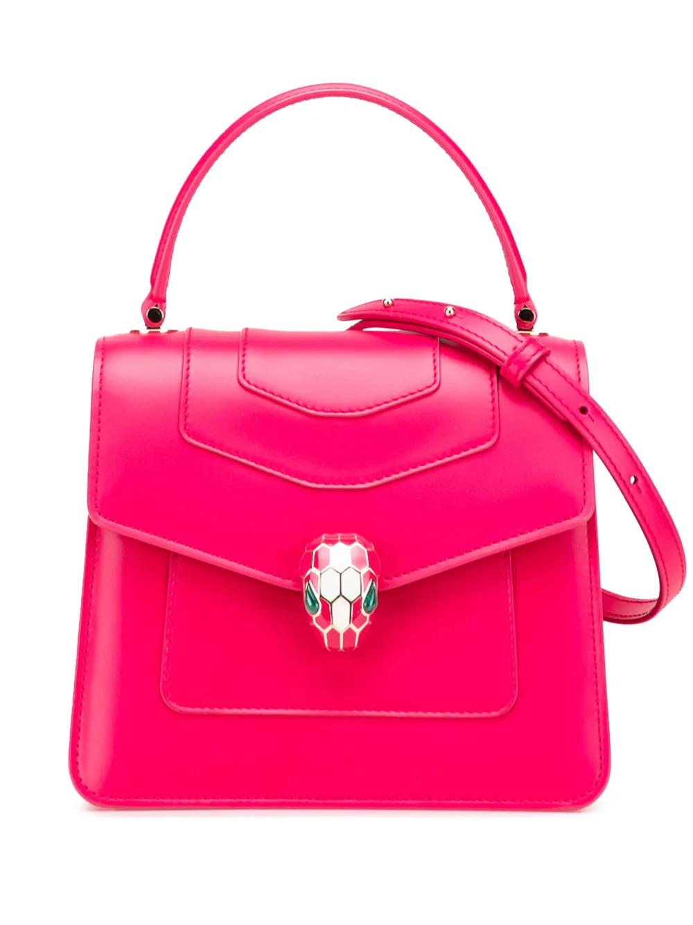Bvlgari Pre-Owned 2017-2025 Small Calfskin Serpenti Forever Top Handle Bvlgari Pre-Owned 2017-2025 Small Calfskin Serpenti Forever Top Handle