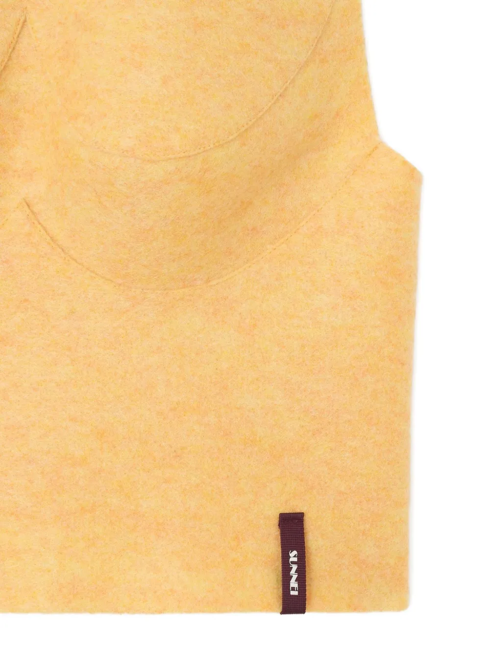 Sunnei Armatura top met hoge hals Geel