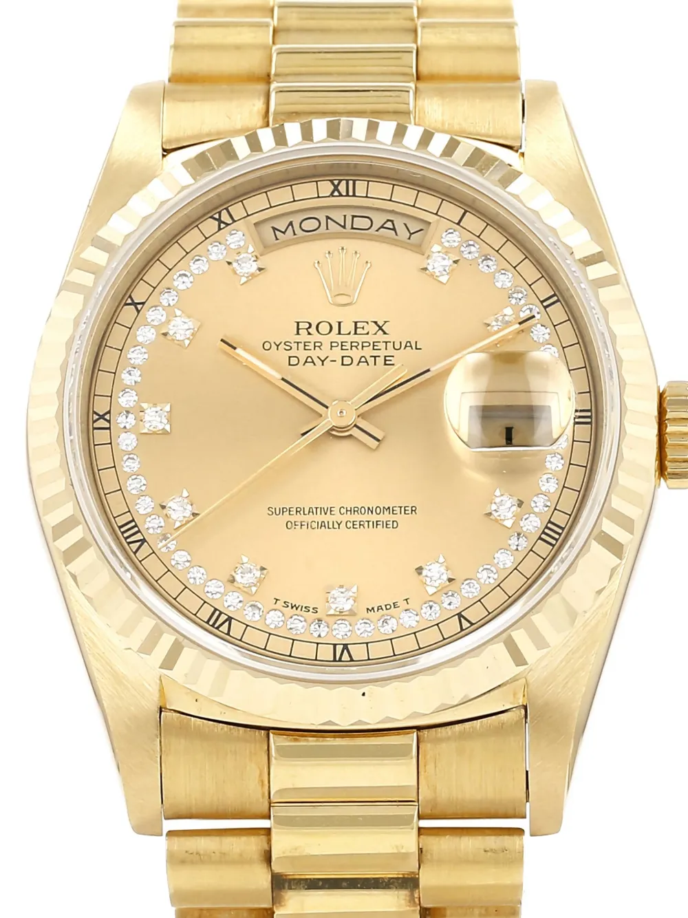 Pre-owned Rolex 1995 Day-date 36mm In Neutral