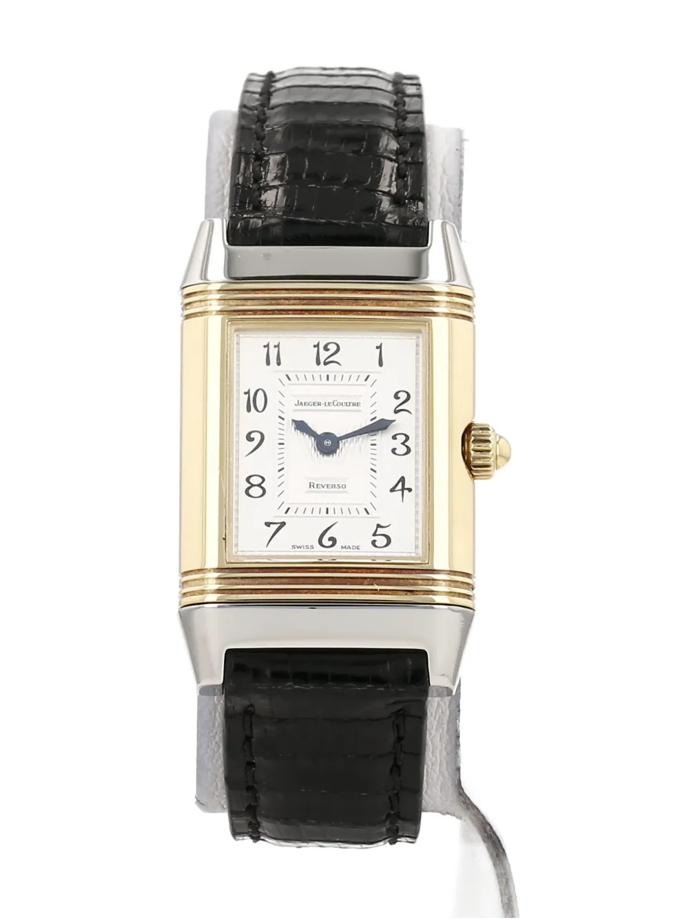 Pre-owned Jaeger-lecoultre 2000 Reverso-duetto 28mm In Silver