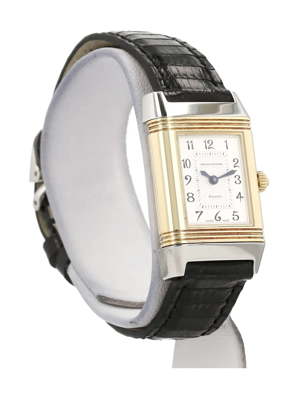 Pre-owned Jaeger-lecoultre 2000 Reverso-duetto 28mm In Silver