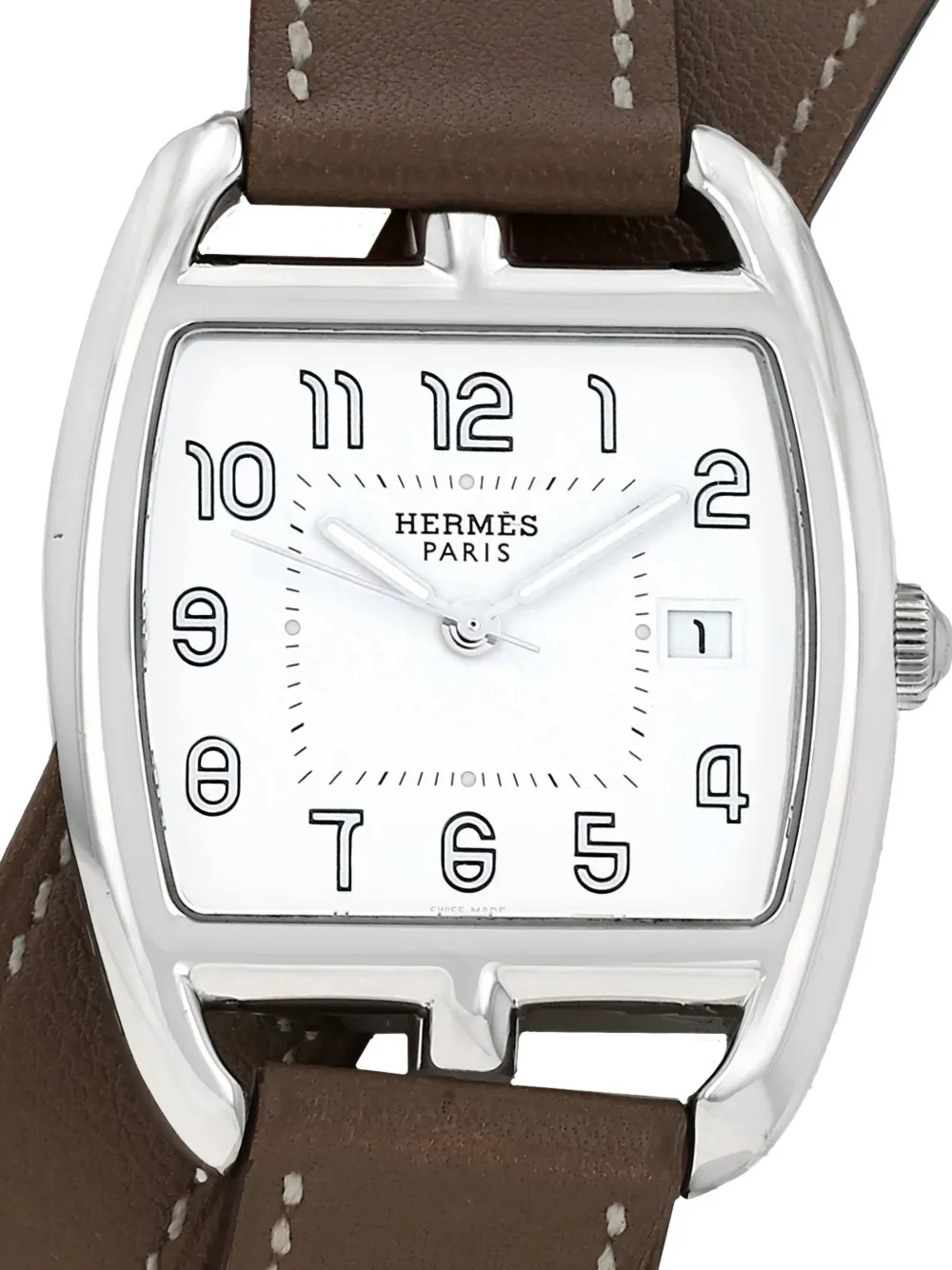 Pre-owned Hermes 2010 Cape Cod Tonneau 27mm In White