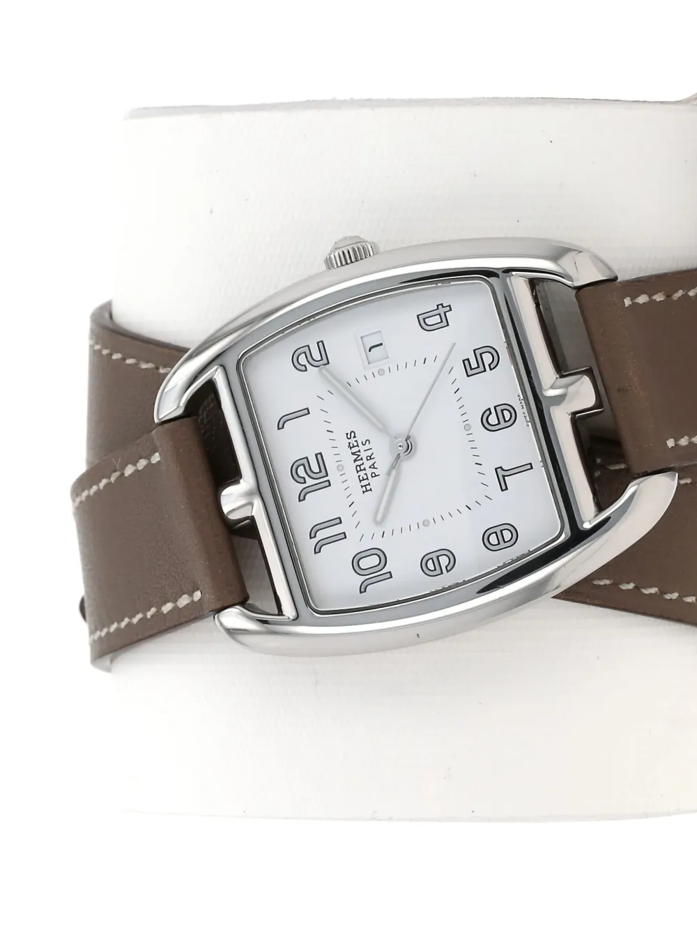Pre-owned Hermes 2010 Cape Cod Tonneau 27mm In White