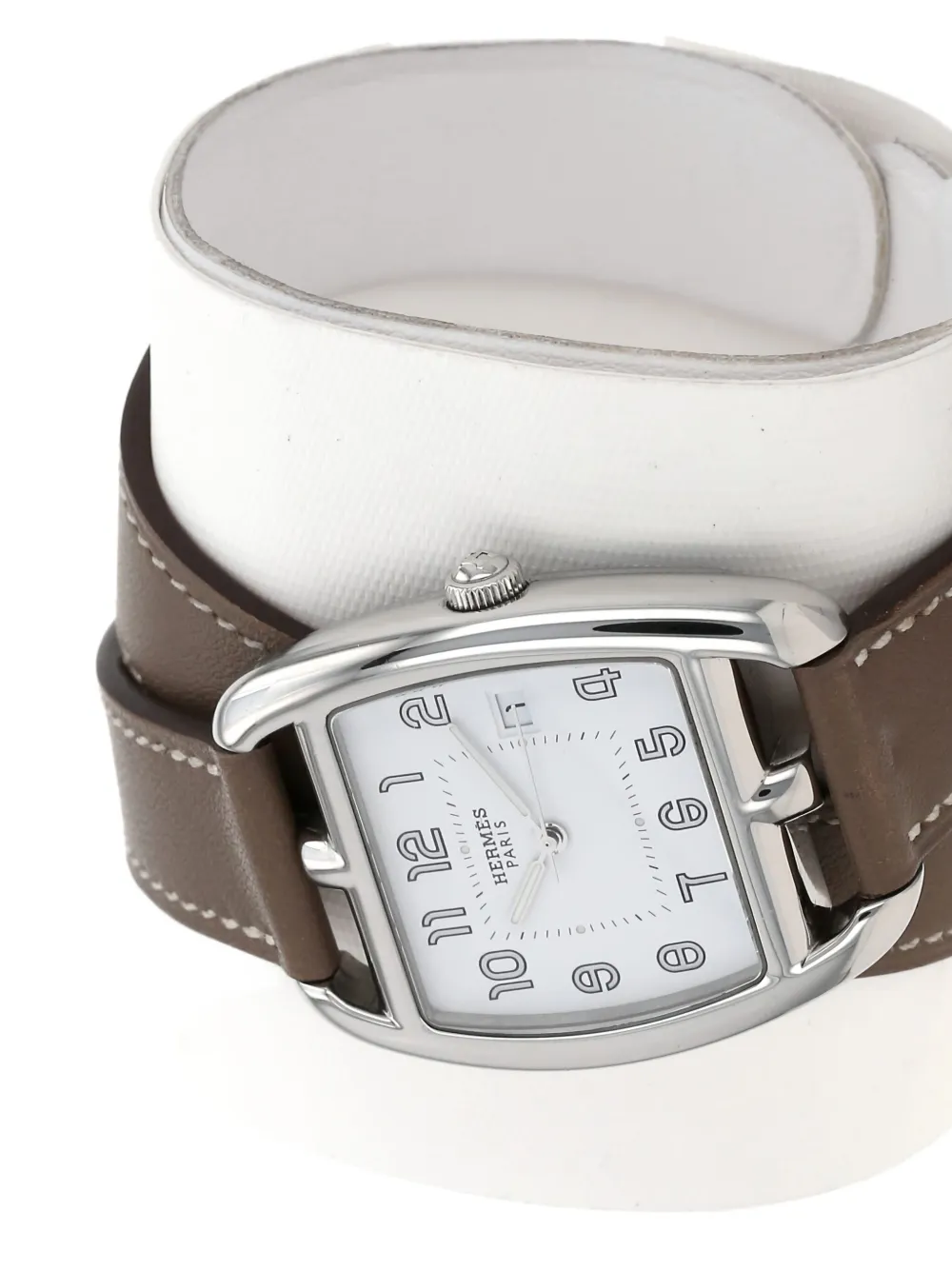 Pre-owned Hermes 2010 Cape Cod Tonneau 27mm In White