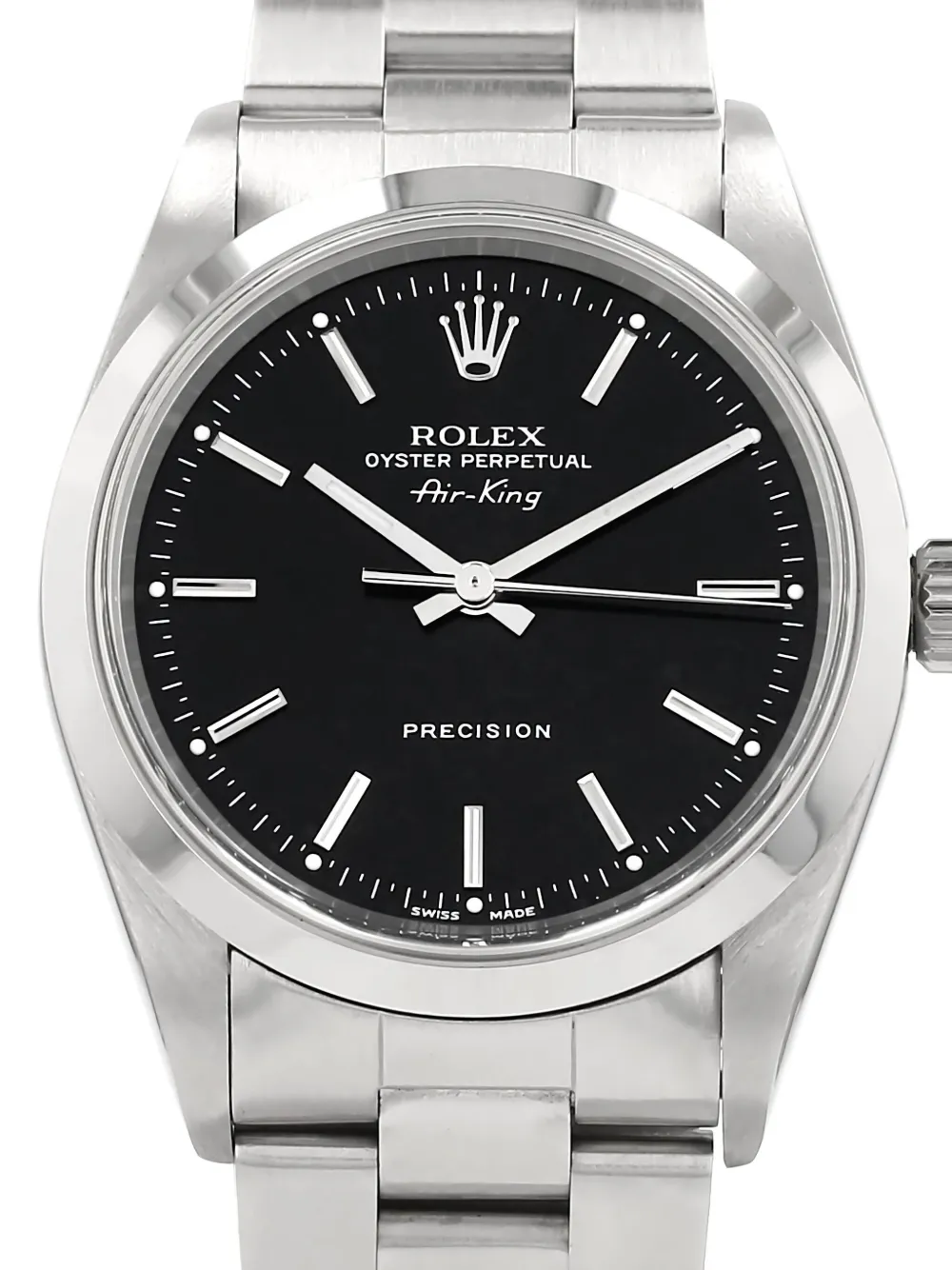 Pre-owned Rolex 1998 Air King 34mm In Black