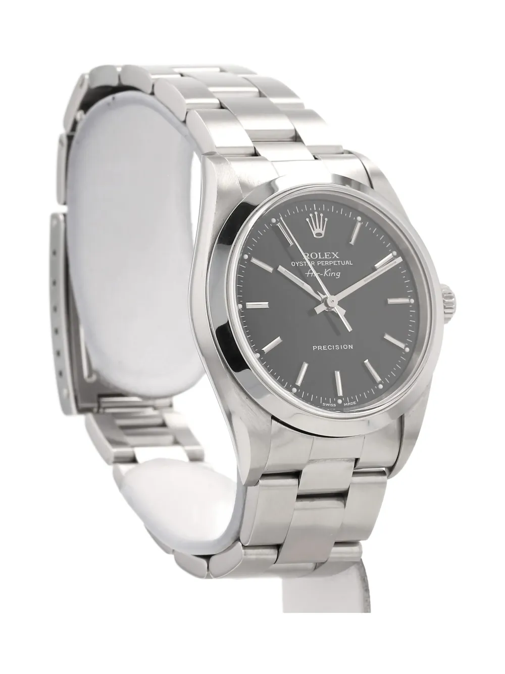 Pre-owned Rolex 1998 Air King 34mm In Black