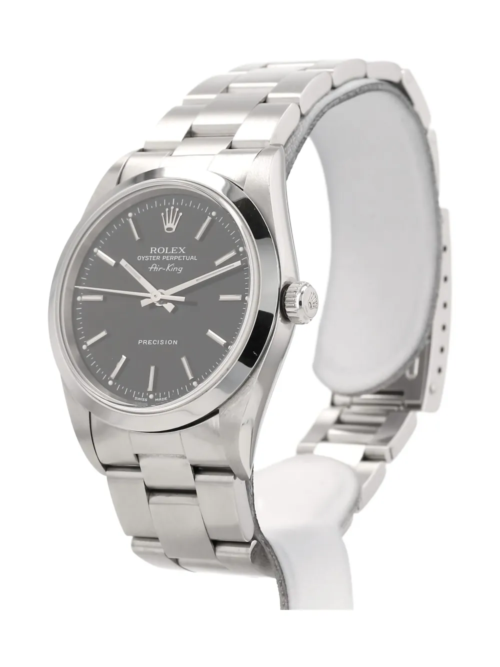 Pre-owned Rolex 1998 Air King 34mm In Black