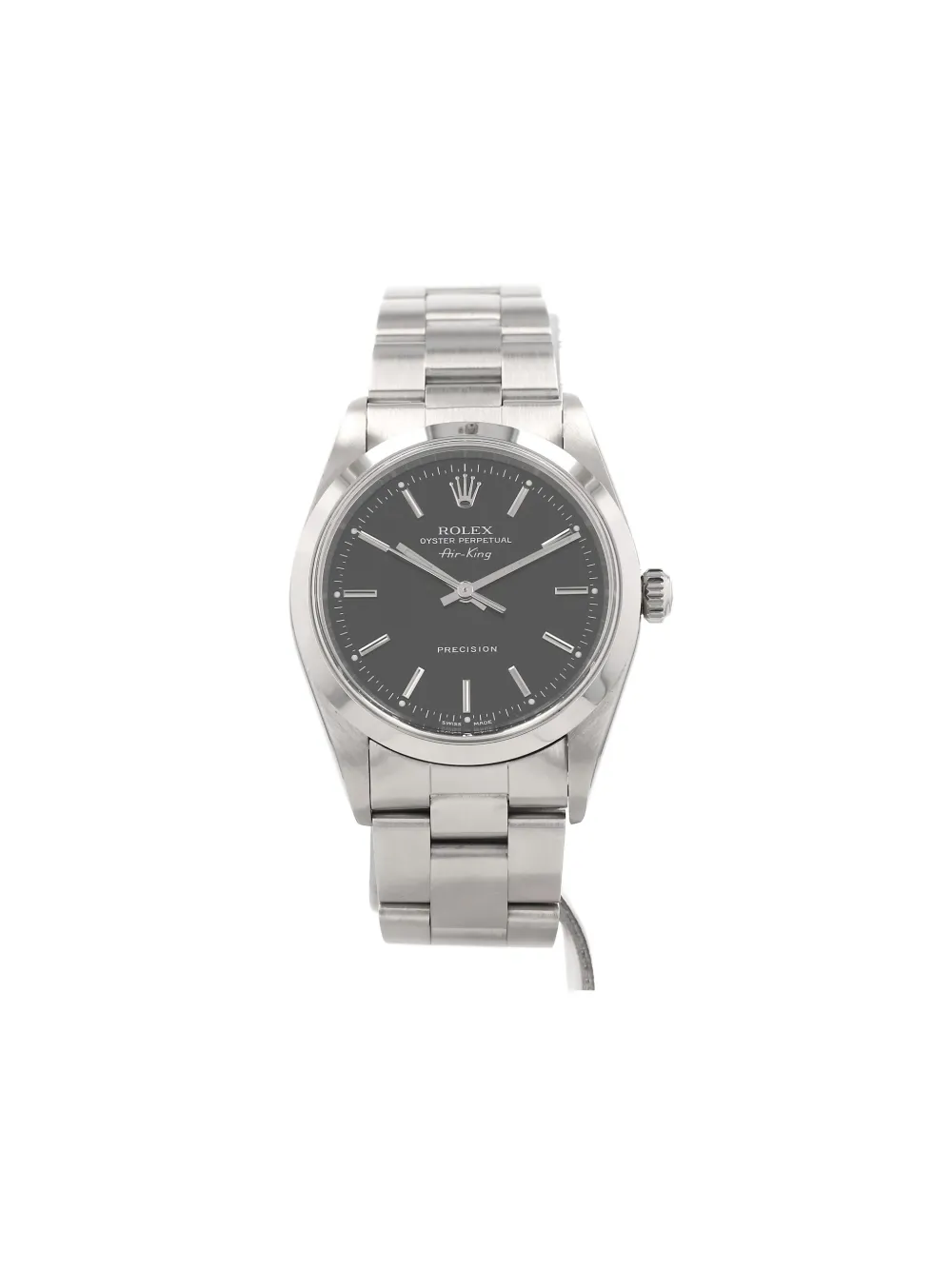 Pre-owned Rolex 1998 Air King 34mm In Black