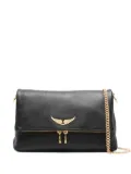 Zadig&Voltaire Rocky grained-leather shoulder bag - Black