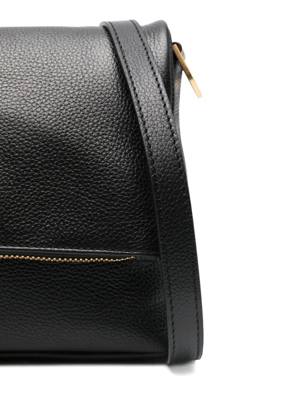 Zadig&Voltaire Rocky grained-leather shoulder bag Zwart