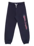 Palm Angels Kids logo-print track pants - Blue