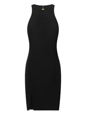 Alexander McQueen zip-embellished Midi Dress | Black | FARFETCH