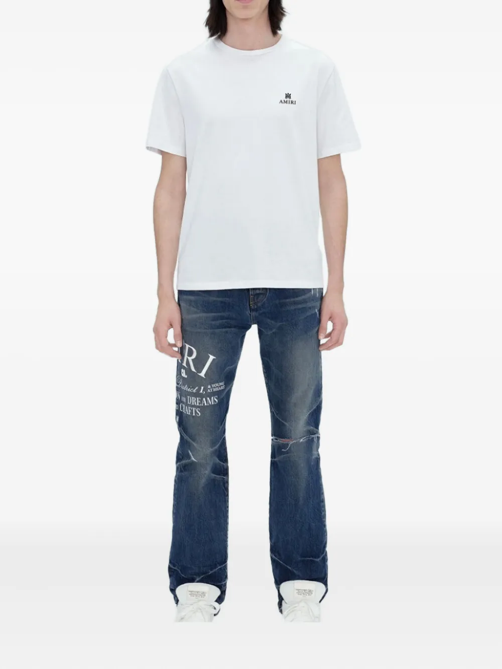 AMIRI Jeans met grafische print - Blauw
