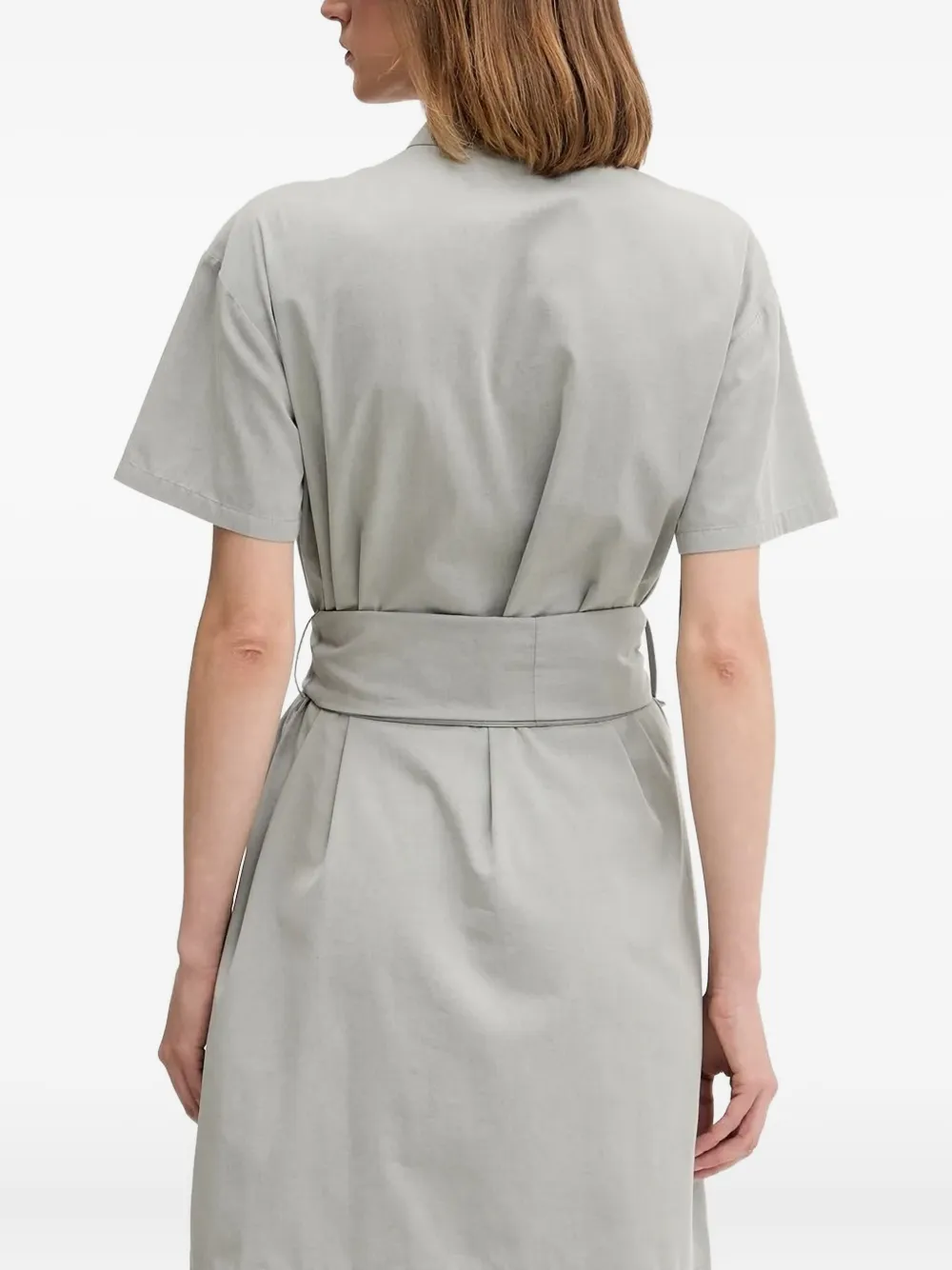 Emporio Armani Mini-jurk met ceintuur - Grijs