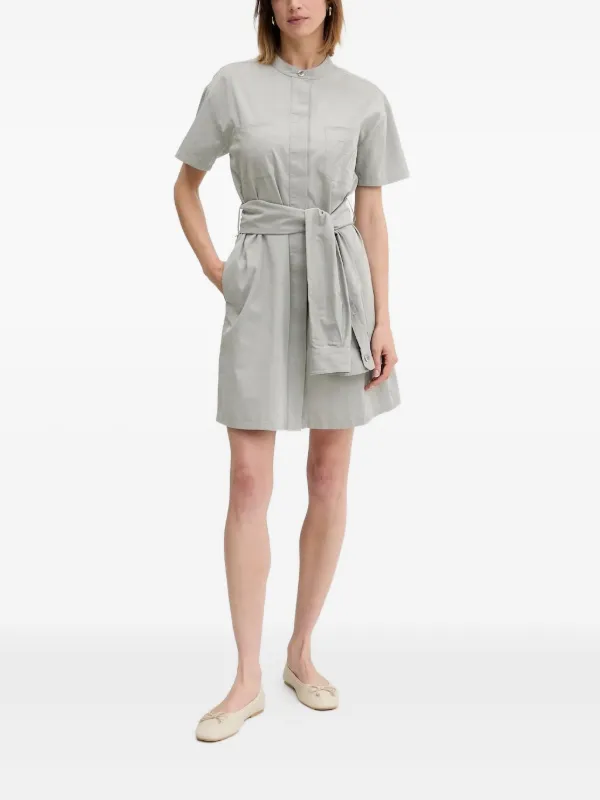 emporio armani short dress Emporio Armani Belted Mini Dress | Grey