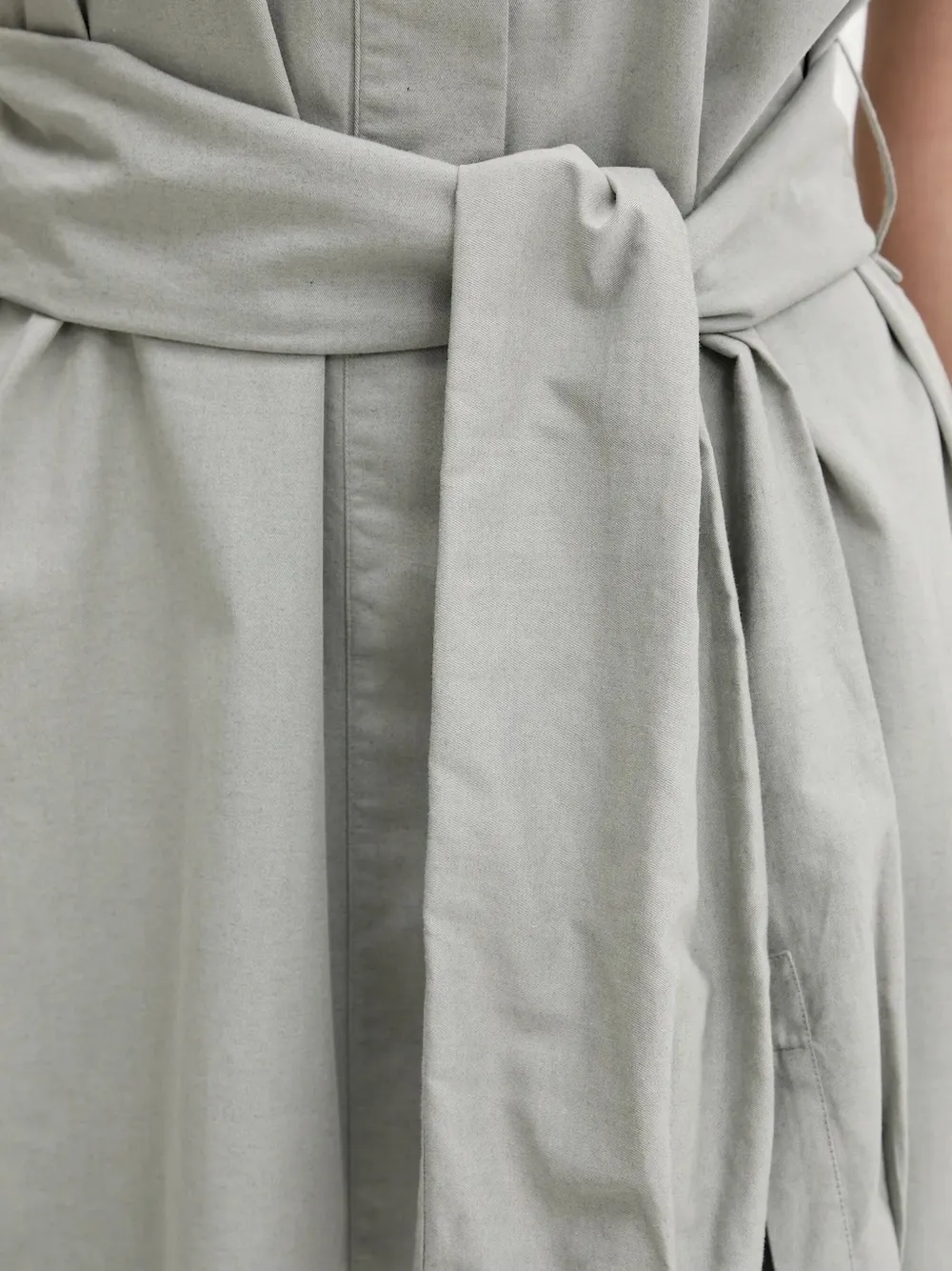 Emporio Armani belted mini dress Grijs