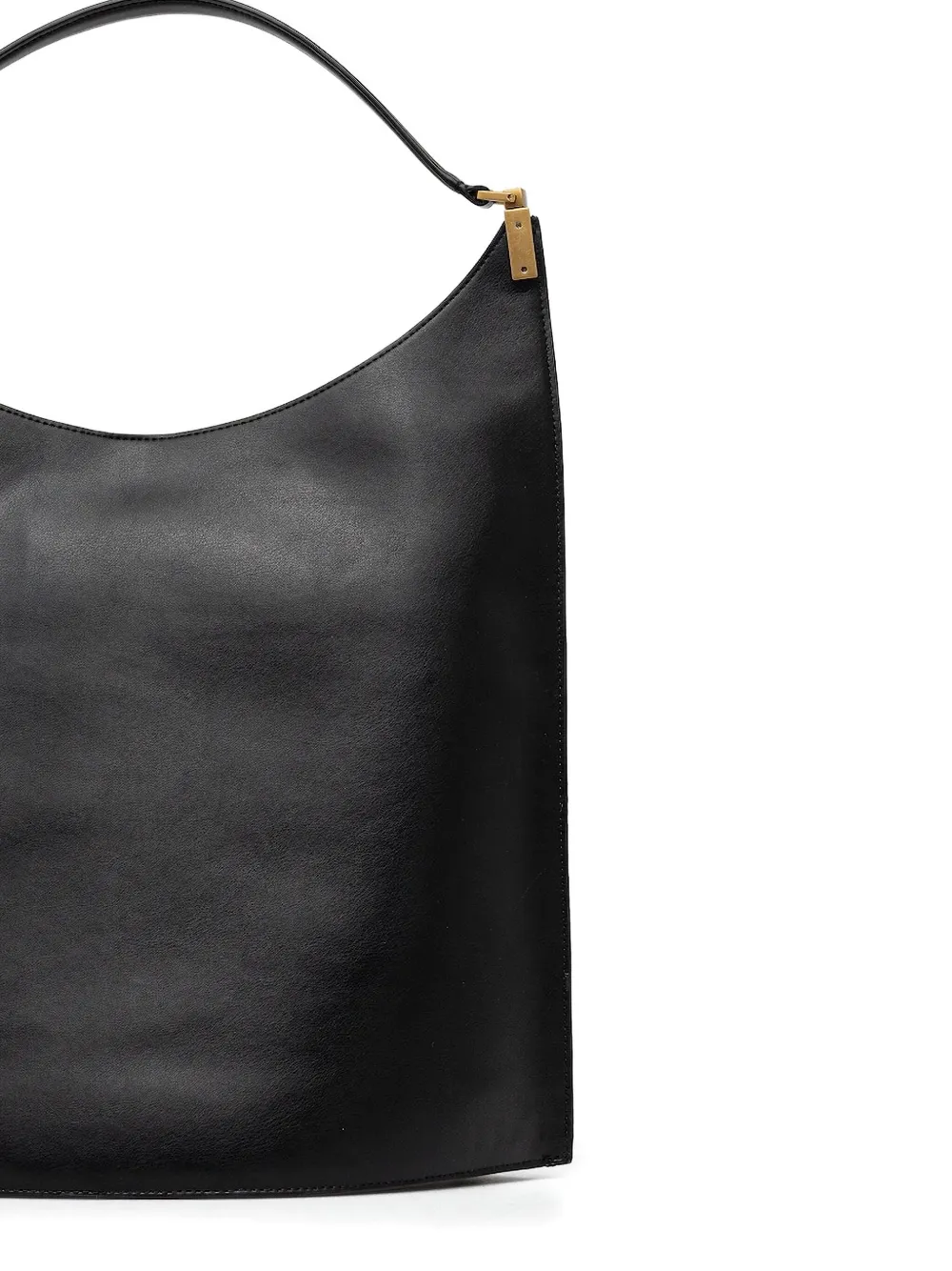 Emporio Armani Curved Top-handle Tote Bag In Black