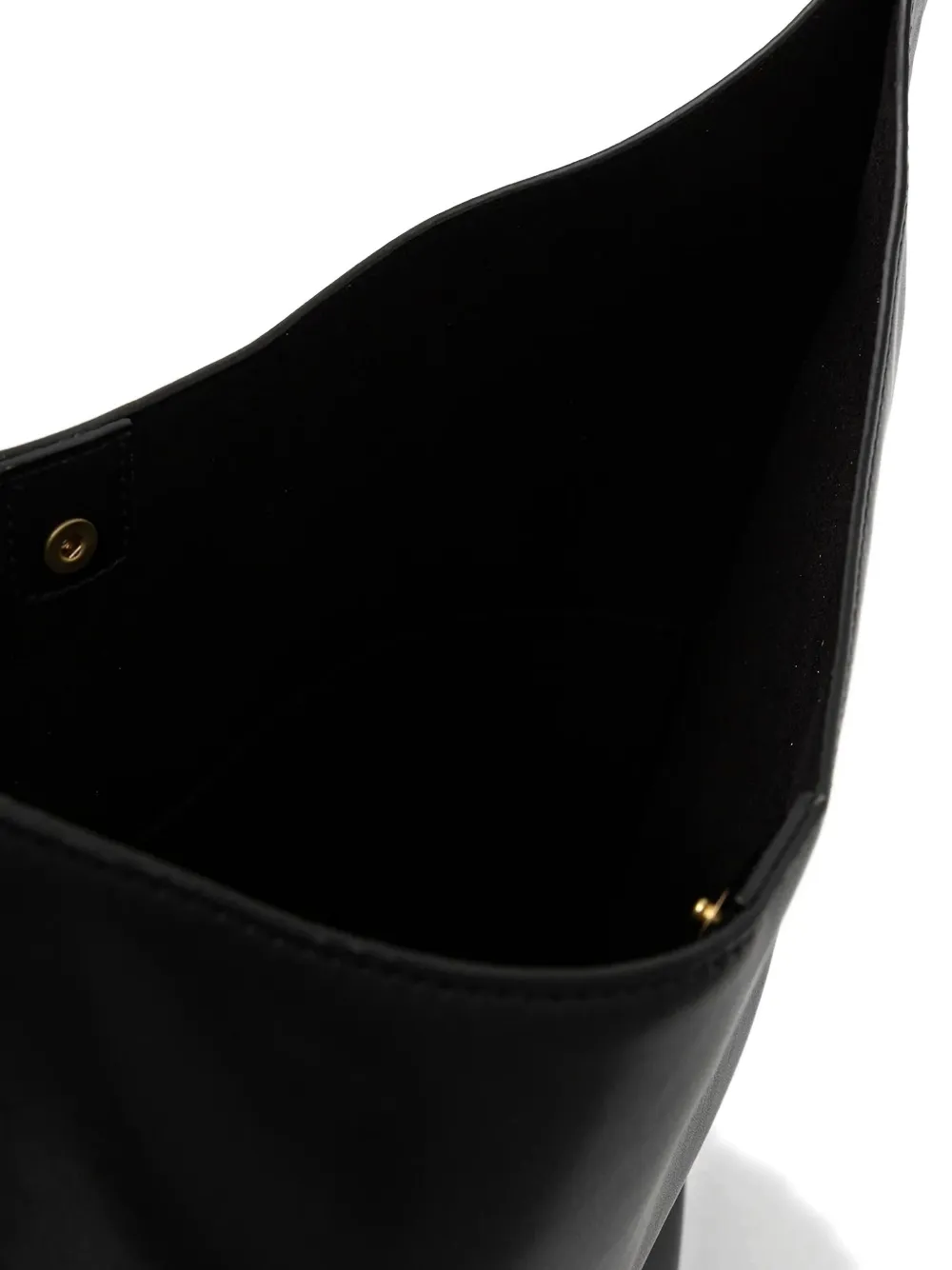 Emporio Armani Gewelfde shopper met handgreep - Zwart