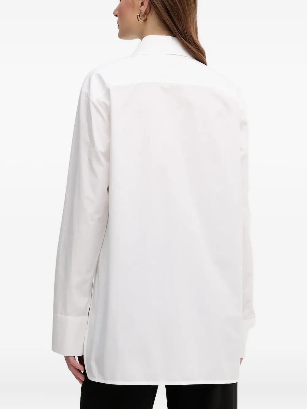 Emporio Armani Blouse met geknoopte cuff - Wit