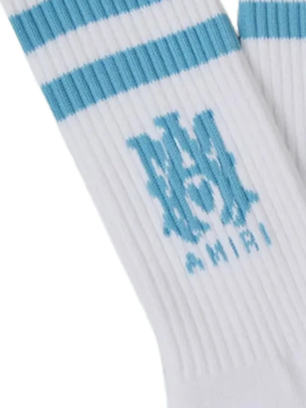 AMIRI calcetines con rayas y logo en intarsia | Image 2