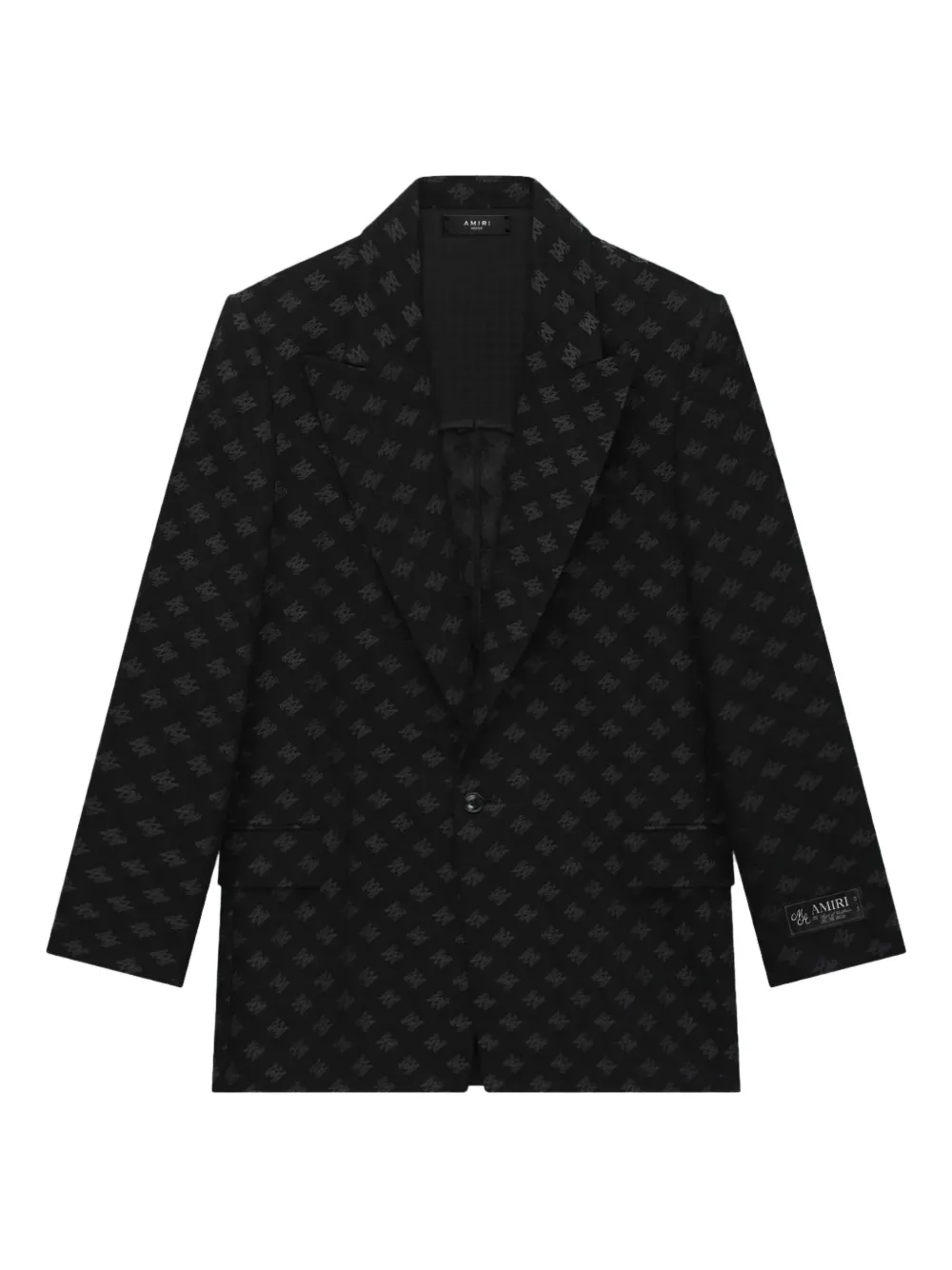 AMIRI logo-pattern blazer | Black | Image 1