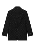 AMIRI logo-pattern blazer - Black